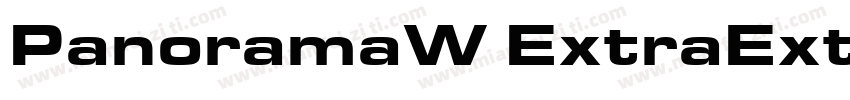 PanoramaW ExtraExte字体转换